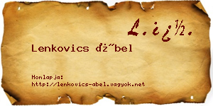 Lenkovics Ábel névjegykártya